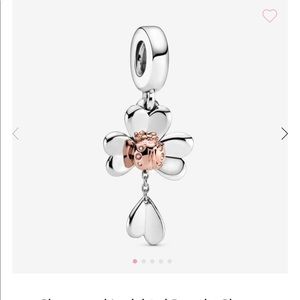 Clover and Lady Bird Dangle Pandora Charm